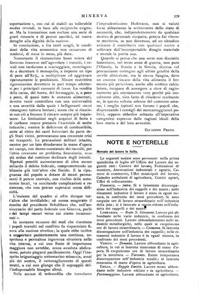 Minerva rassegna internazionale