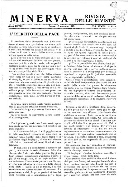 Minerva rassegna internazionale