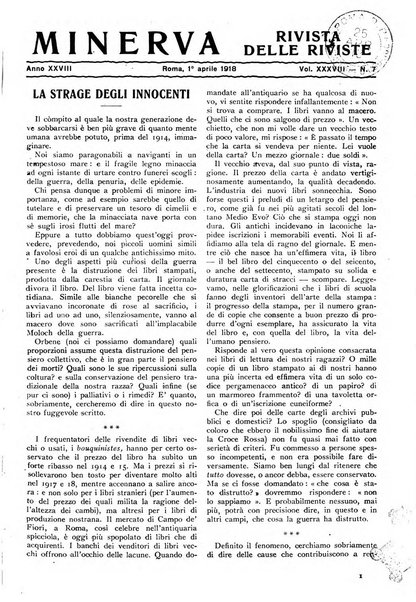 Minerva rassegna internazionale