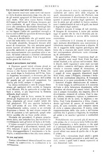 Minerva rassegna internazionale