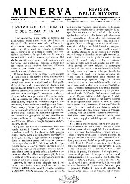 Minerva rassegna internazionale