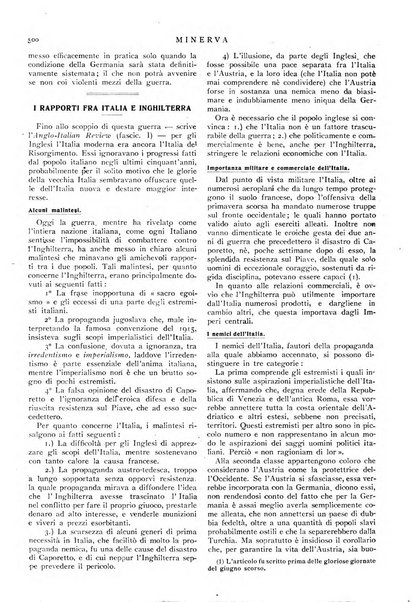 Minerva rassegna internazionale