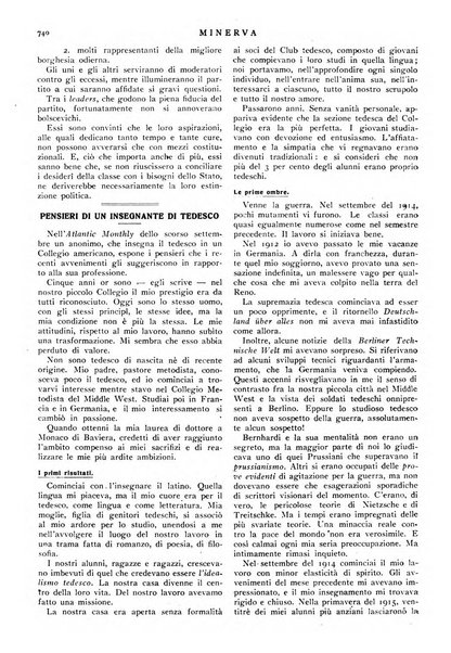 Minerva rassegna internazionale