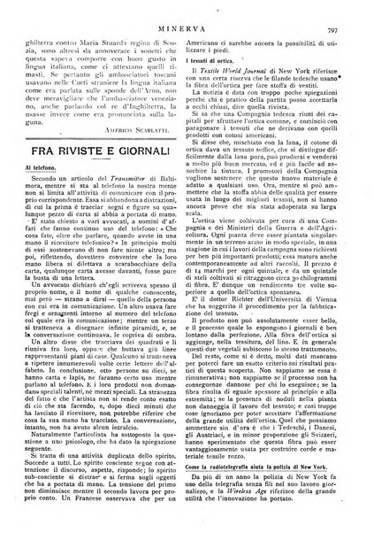 Minerva rassegna internazionale