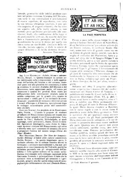 Minerva rassegna internazionale