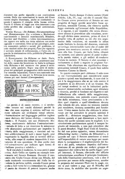 Minerva rassegna internazionale