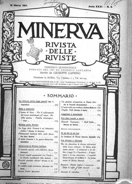 Minerva rassegna internazionale