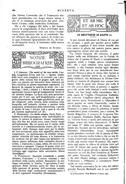 Minerva rassegna internazionale