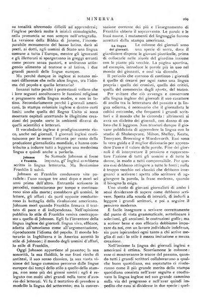 Minerva rassegna internazionale