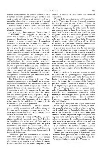 Minerva rassegna internazionale