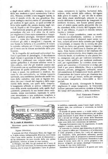 Minerva rassegna internazionale