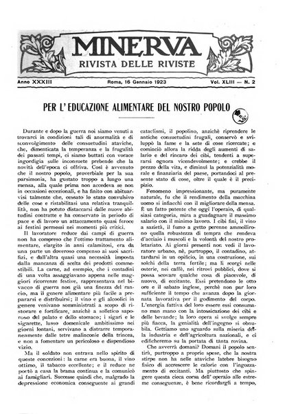 Minerva rassegna internazionale