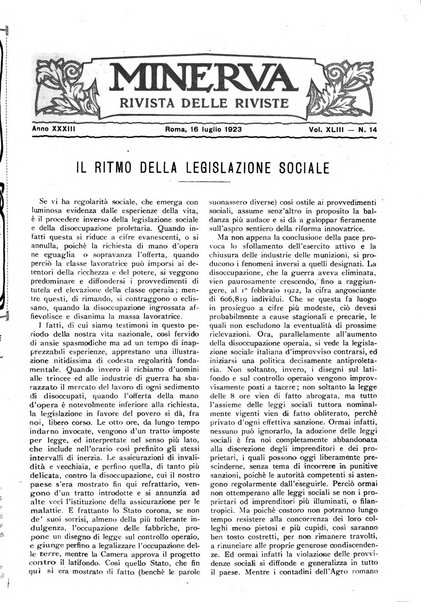 Minerva rassegna internazionale