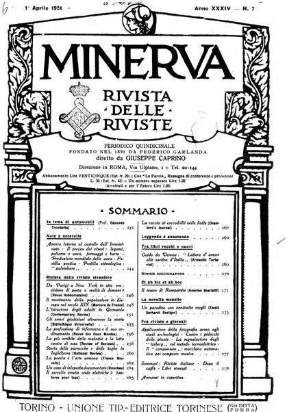 Minerva rassegna internazionale