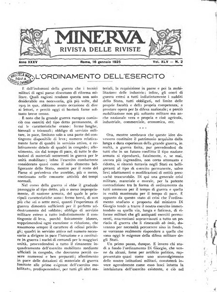 Minerva rassegna internazionale