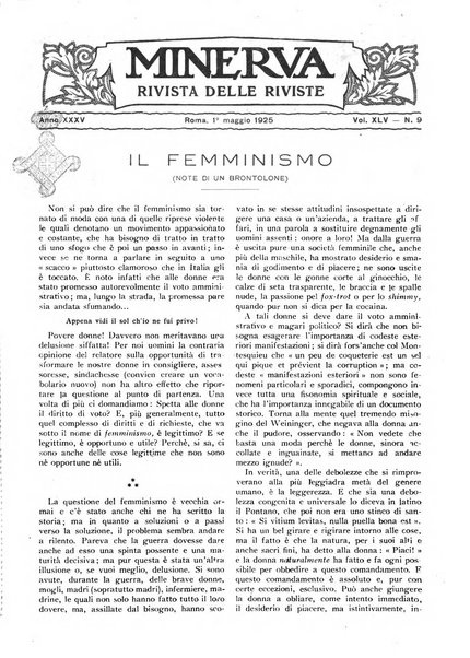 Minerva rassegna internazionale