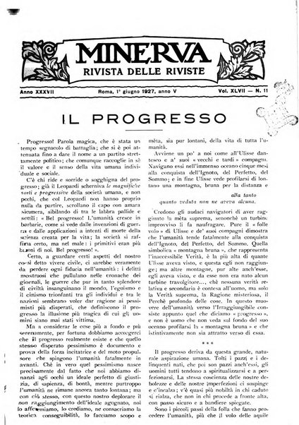 Minerva rassegna internazionale