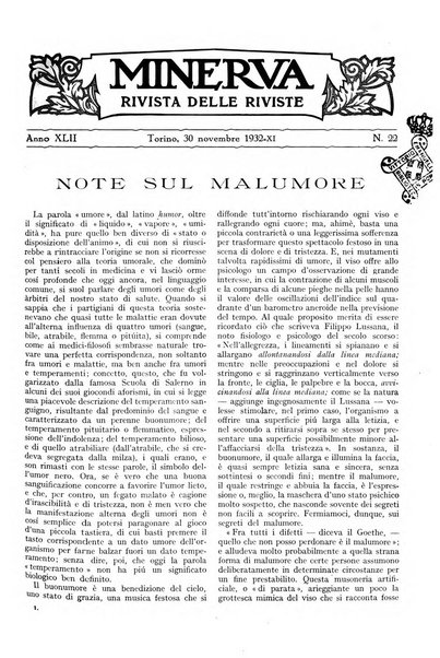 Minerva rassegna internazionale