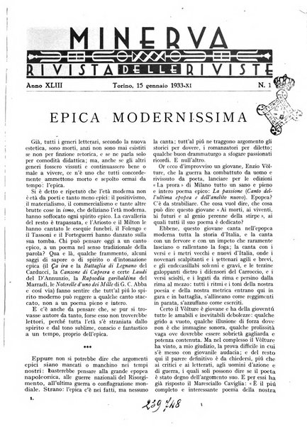 Minerva rassegna internazionale