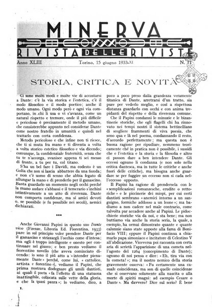 Minerva rassegna internazionale