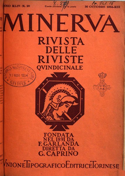 Minerva rassegna internazionale