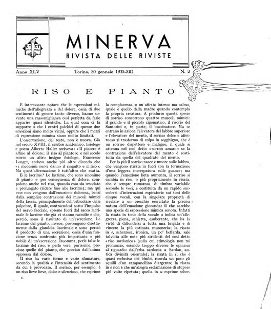 Minerva rassegna internazionale