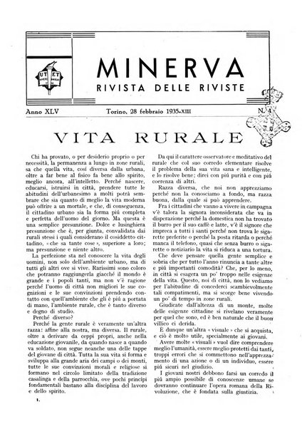 Minerva rassegna internazionale