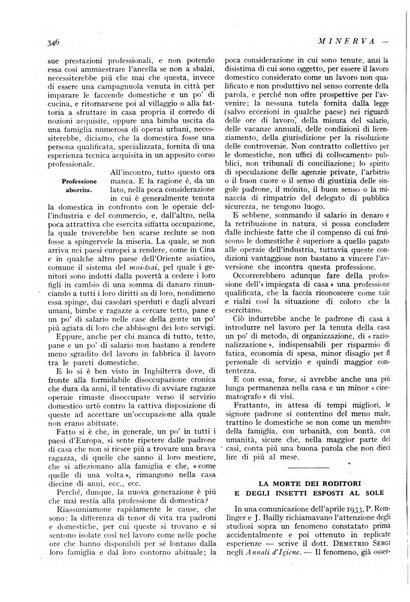 Minerva rassegna internazionale