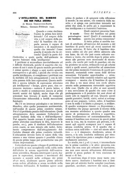 Minerva rassegna internazionale