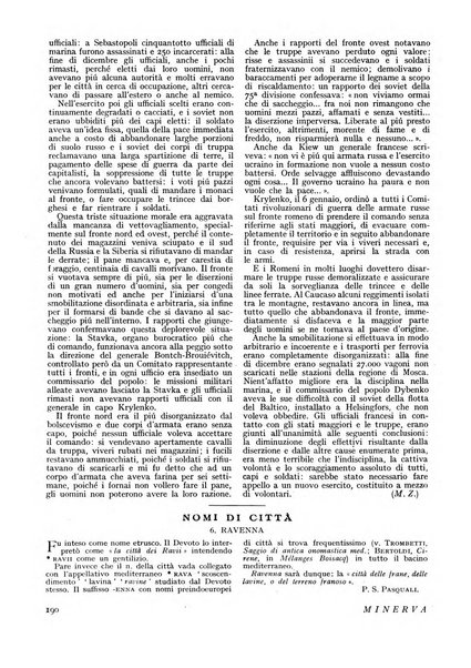 Minerva rassegna internazionale