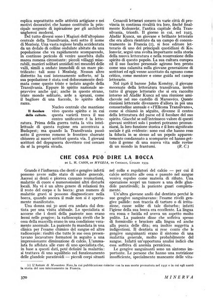 Minerva rassegna internazionale