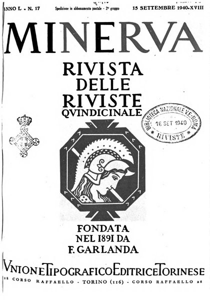 Minerva rassegna internazionale