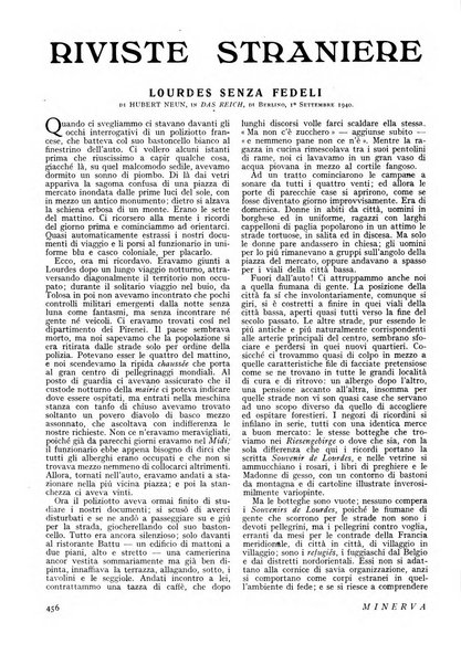 Minerva rassegna internazionale