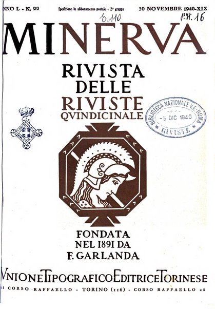 Minerva rassegna internazionale