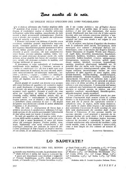 Minerva rassegna internazionale