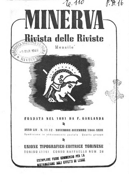 Minerva rassegna internazionale