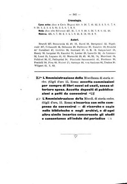 Miscellanea di storia ecclesiastica e studi ausiliari pubblicazione mensile