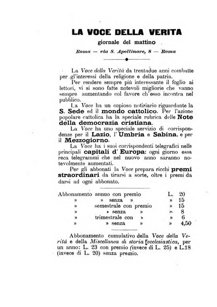 Miscellanea di storia ecclesiastica e studi ausiliari pubblicazione mensile