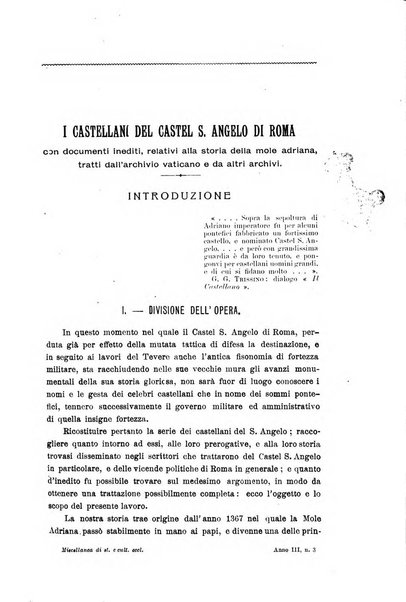 Miscellanea di storia ecclesiastica e studi ausiliari pubblicazione mensile