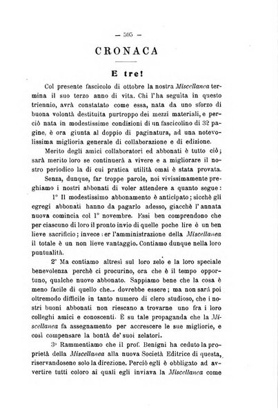 Miscellanea di storia ecclesiastica e studi ausiliari pubblicazione mensile