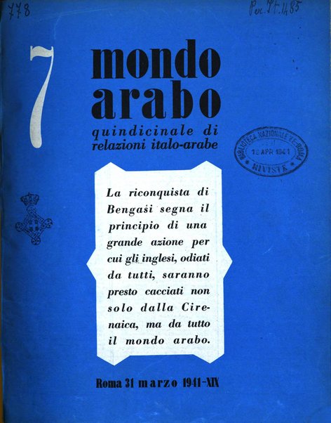 Mondo arabo quindicinale di relazioni italo-arabe