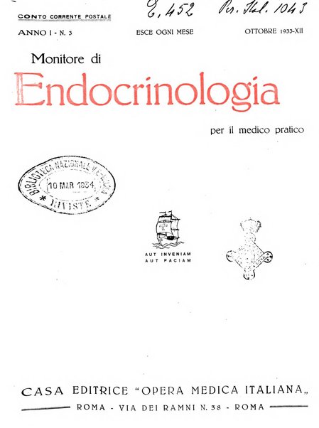 Monitore di endocrinologia per il medico pratico