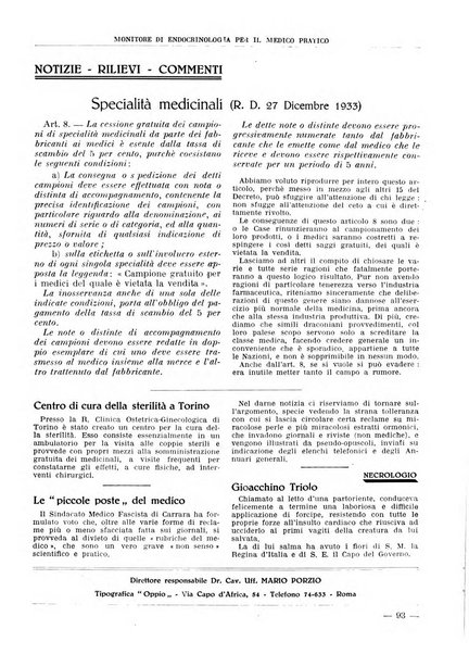 Monitore di endocrinologia per il medico pratico