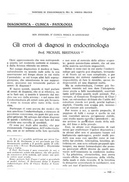 Monitore di endocrinologia per il medico pratico