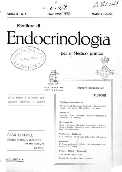 Monitore di endocrinologia per il medico pratico