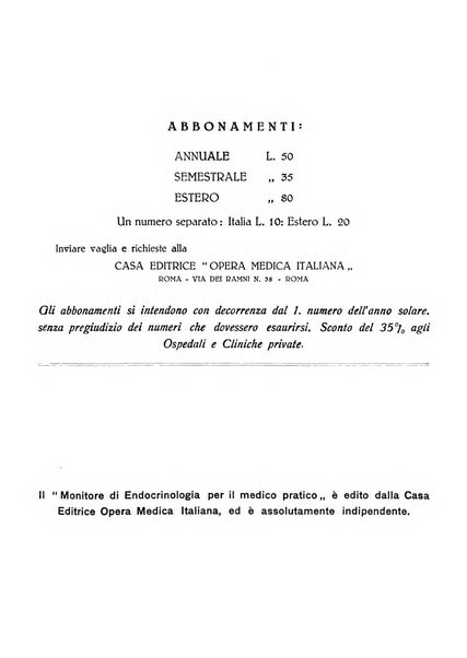 Monitore di endocrinologia per il medico pratico