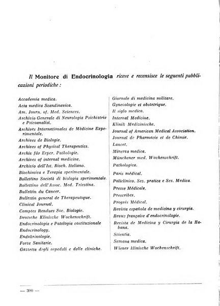 Monitore di endocrinologia per il medico pratico