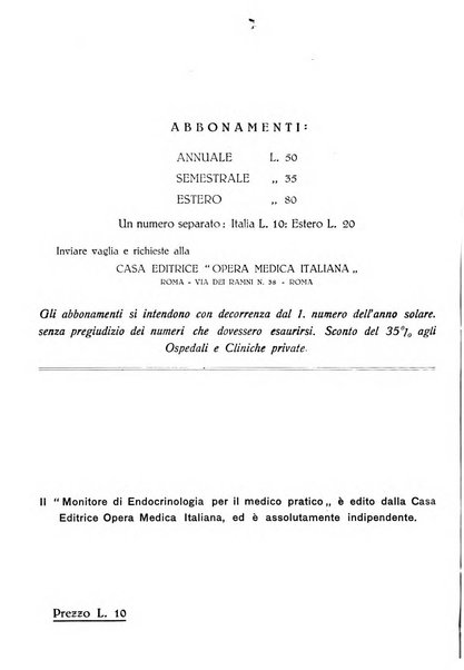 Monitore di endocrinologia per il medico pratico