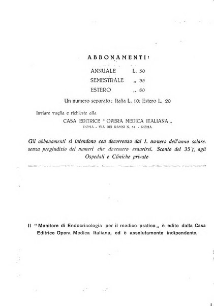 Monitore di endocrinologia per il medico pratico