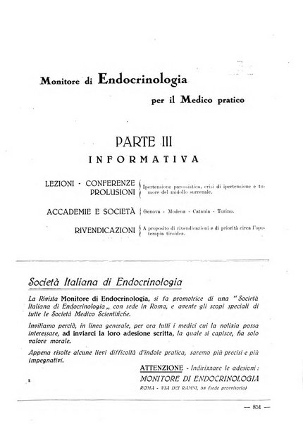 Monitore di endocrinologia per il medico pratico